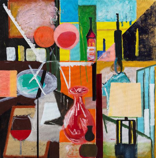 崔鳳華:《分秒之間》100cmx100cm,布面油畫,2018