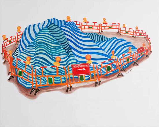 《旋轉沒有木馬》布面油畫,120×150cm,2018